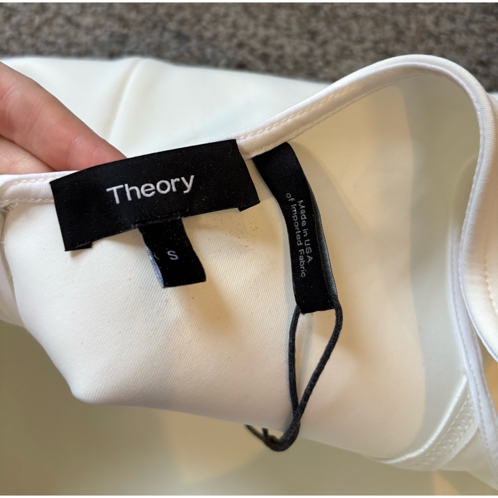 Theory White Midi Dress - Picture 2 of 7